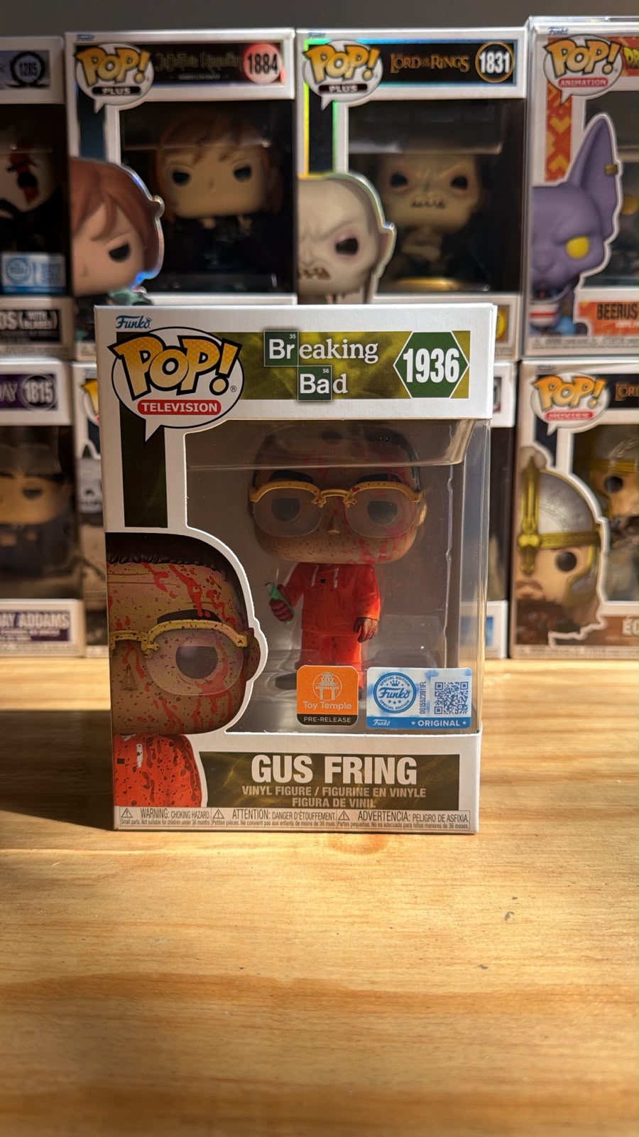 Funko Pop Breaking Bad Gus Fring Toy Temple PR 1936