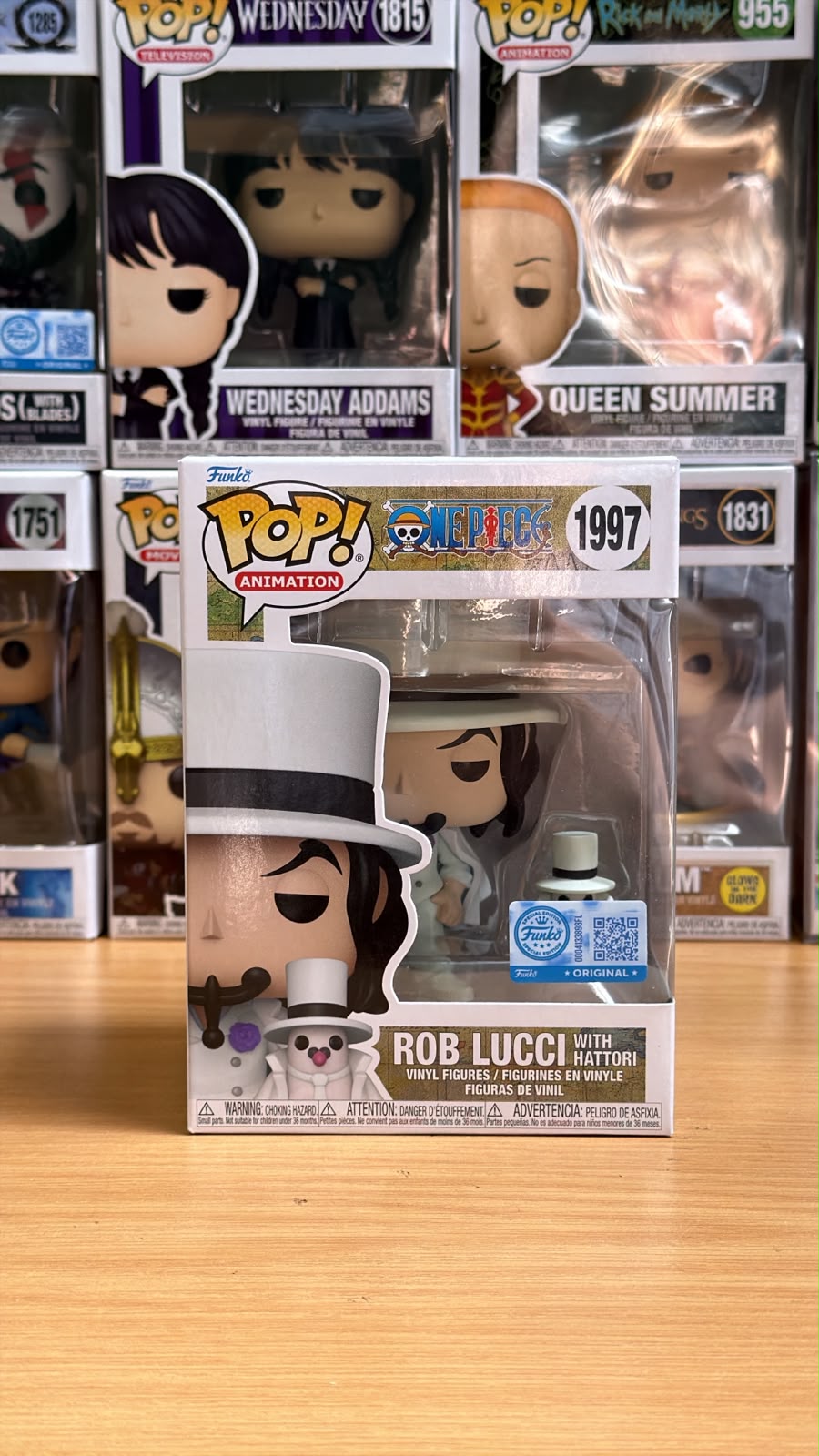 Funko Pop One Piece Rob lucci with Hattori exclusive 1997