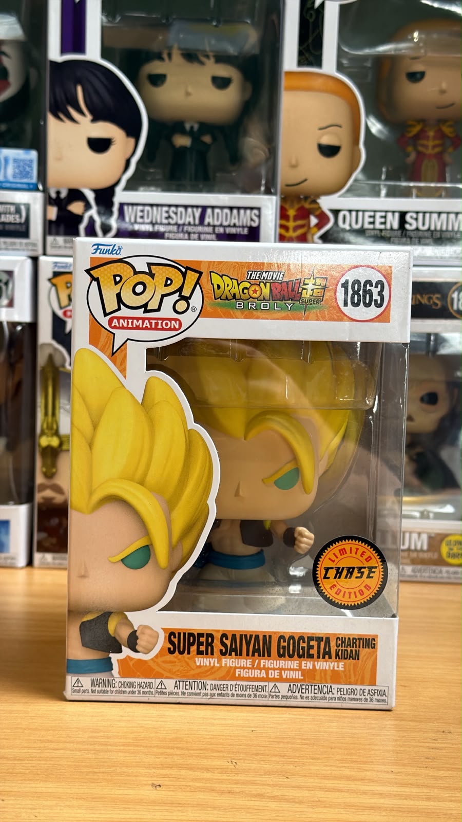 Funko Pop DragonBall Broly Super Saiyan Gogeta charting kidan CHASE 1863