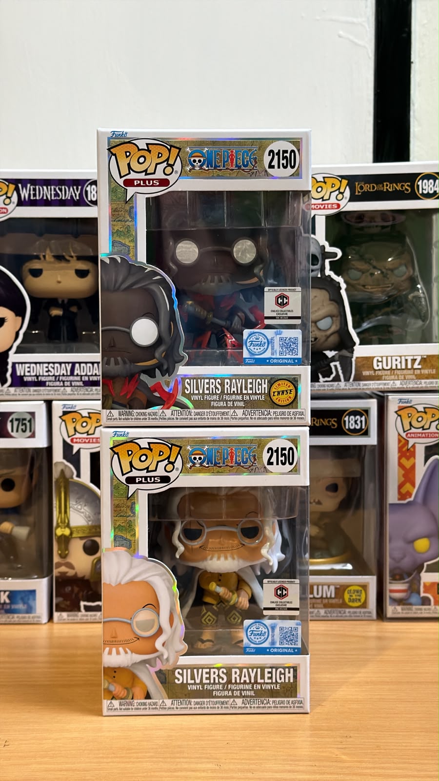 Funko Pop One Piece Silvers Rayleigh Chalice Exclusive CHASE Bundle 2150