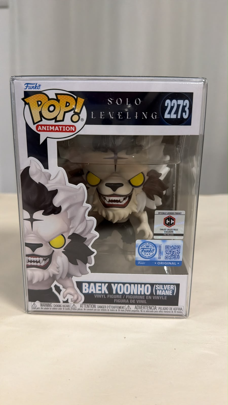 Funko Pop Solo Leveling Baek PR Chalice (Flocked) 2273