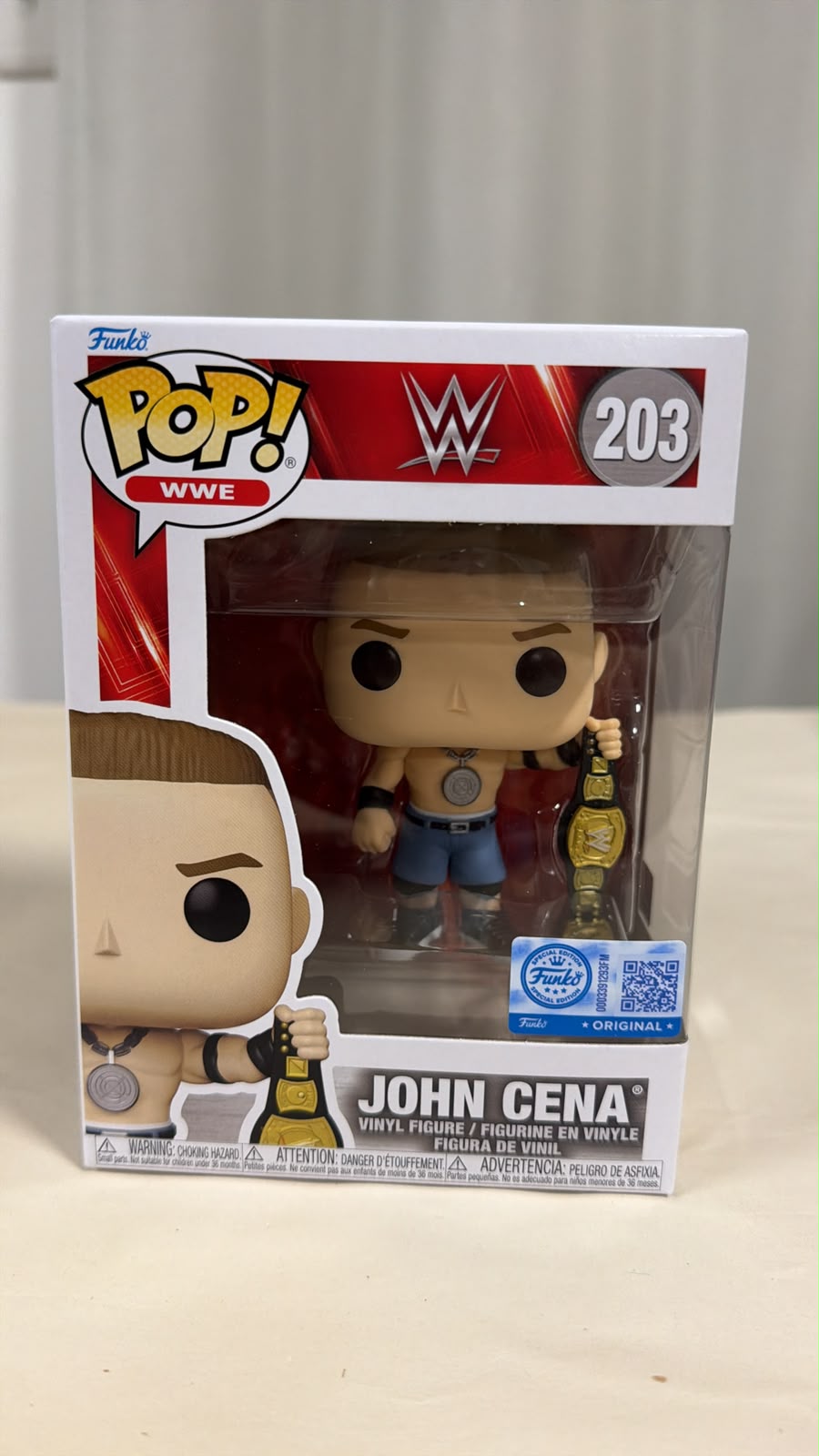 Funko Pop WWE John Cena with Belt 203