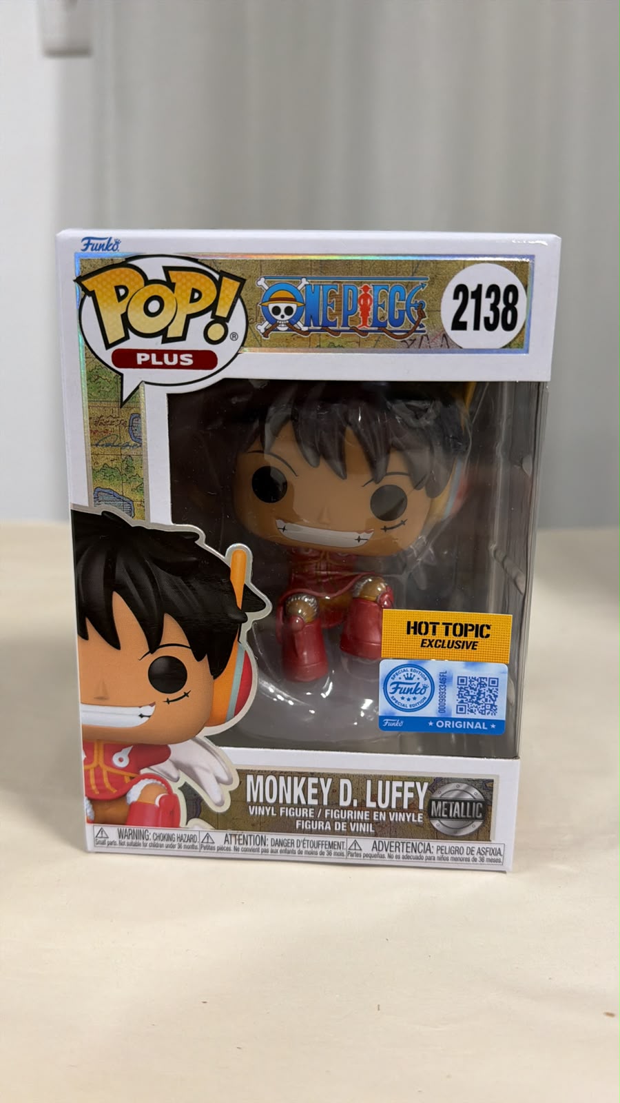 Funko Pop One Piece Luffy Metallic 2138